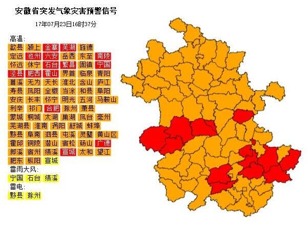 安徽最新高温预警信息，如何应对持续高温天气